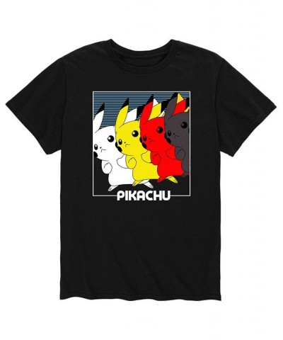 Men's Pokemon Pikachu Tracers T-shirt Black $18.54 T-Shirts