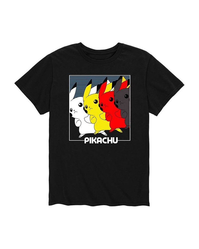 Men's Pokemon Pikachu Tracers T-shirt Black $18.54 T-Shirts