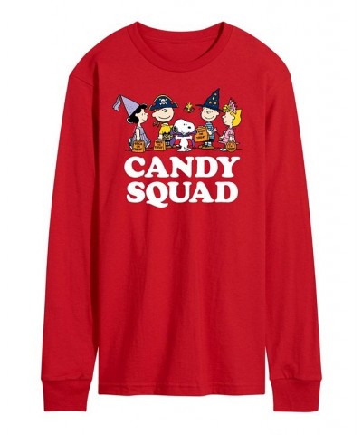 Men's Peanuts Candy Squad T-shirt Red $24.50 T-Shirts