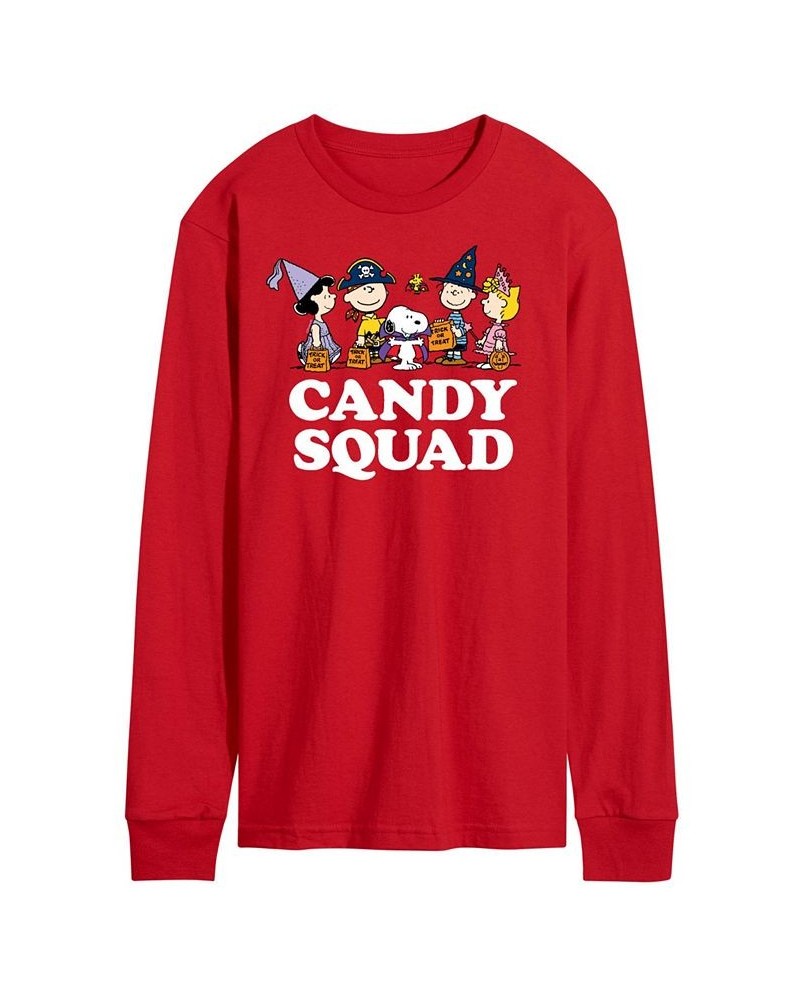 Men's Peanuts Candy Squad T-shirt Red $24.50 T-Shirts