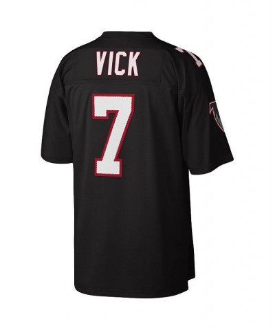 Men's Michael Vick Black Atlanta Falcons 2002 Authentic Throwback Retired Player Jersey $105.40 Jersey