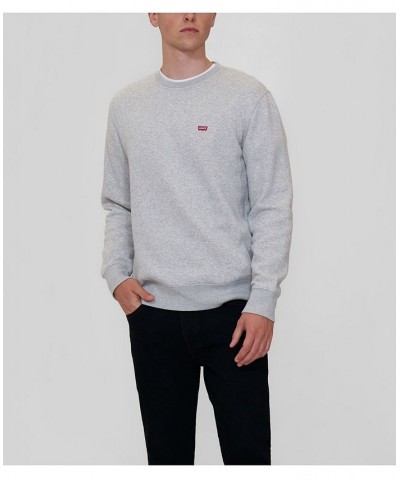 Men's Core Crew Regular Fit Long Sleeve Sweatshirt Gray $31.89 Sweatshirt