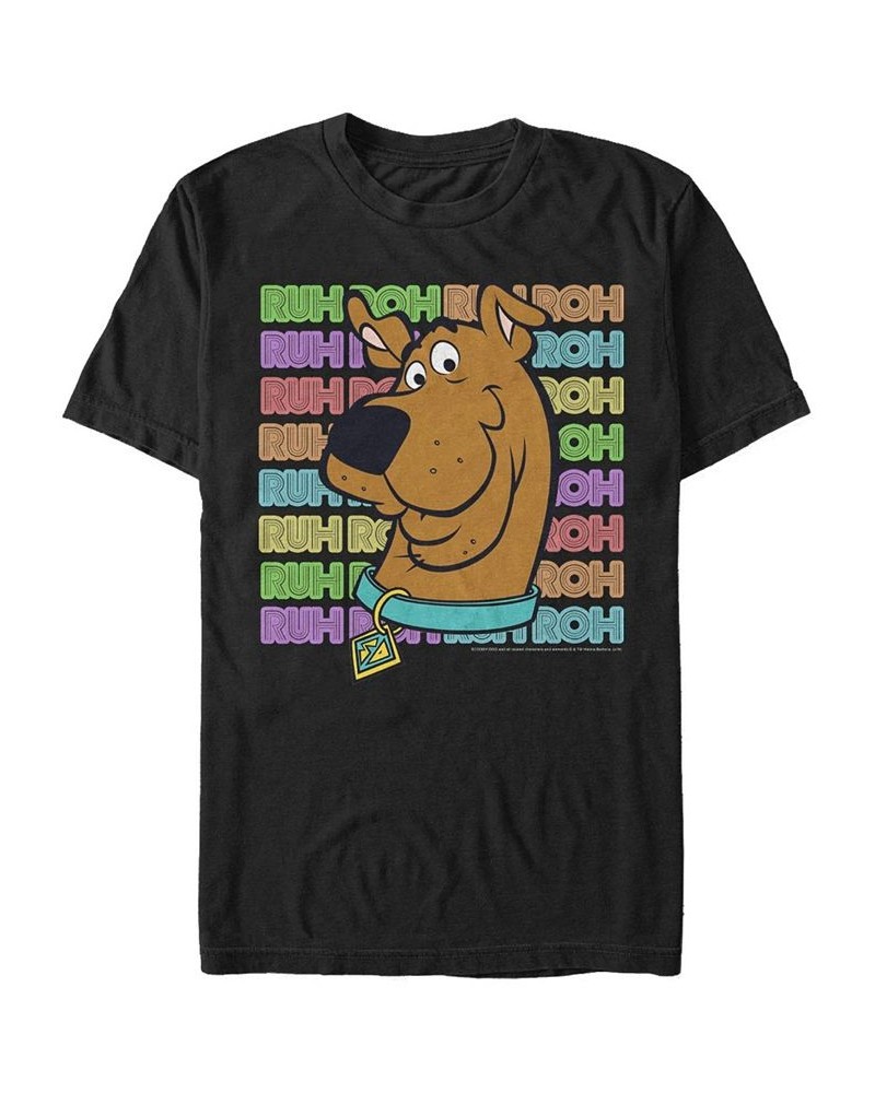 Men's Scooby Doo Stacked Roh Short Sleeve T-shirt Black $20.99 T-Shirts