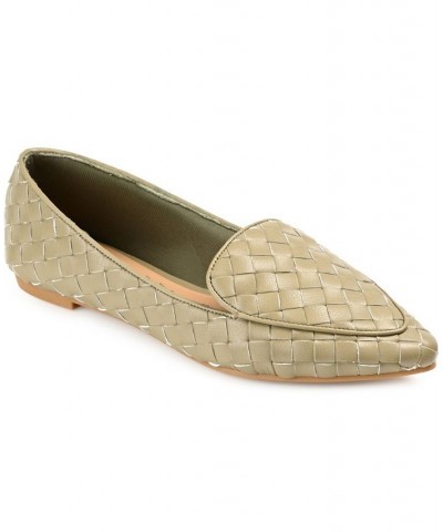 Women's Misty Woven Loafer Green $36.75 Shoes