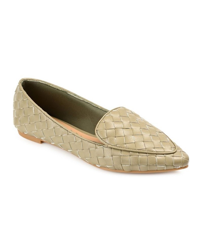 Women's Misty Woven Loafer Green $36.75 Shoes