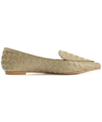 Women's Misty Woven Loafer Green $36.75 Shoes