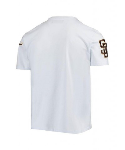 Men's White San Diego Padres Team Logo T-shirt $32.39 T-Shirts