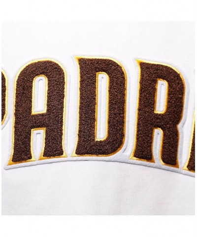 Men's White San Diego Padres Team Logo T-shirt $32.39 T-Shirts