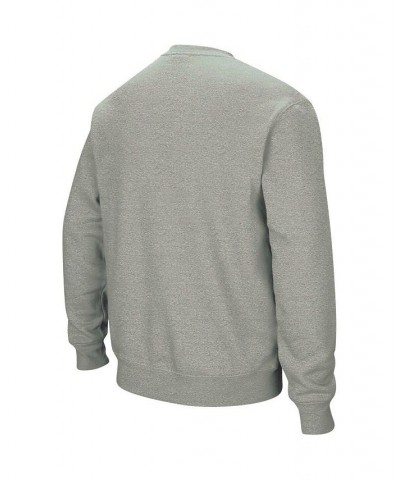 Men's Heather Gray Purdue Boilermakers Arch & Logo Crew Neck Sweatshirt $34.19 Sweatshirt