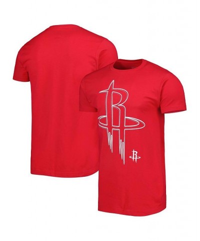 Men's and Women's Red Houston Rockets Element Logo Pop T-shirt $18.35 Tops