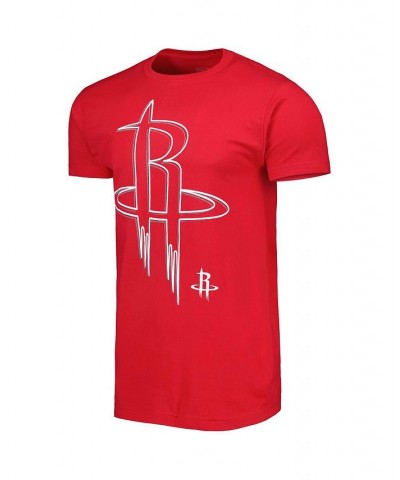 Men's and Women's Red Houston Rockets Element Logo Pop T-shirt $18.35 Tops