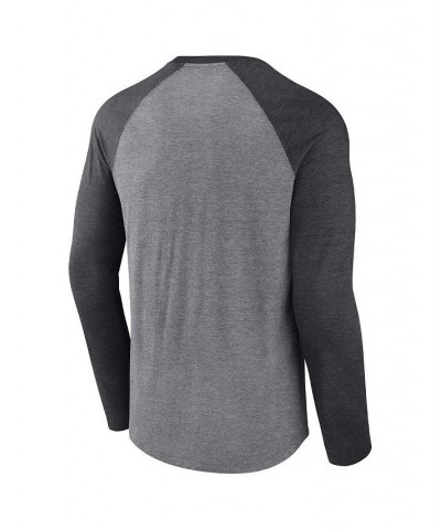 Men's Branded Heathered Gray, Heathered Charcoal Cleveland Browns Weekend Casual Raglan Long Sleeve T-shirt $30.79 T-Shirts