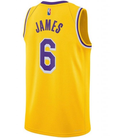 Men's LeBron James Gold-Tone Los Angeles Lakers 2021/22 Diamond Swingman Jersey - Icon Edition $53.50 Jersey