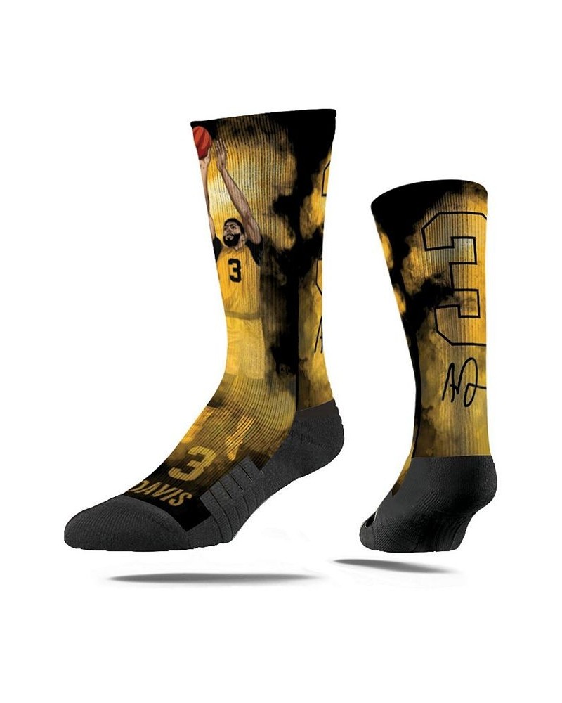 Men's Anthony Davis Los Angeles Lakers Fog Crew Socks $14.81 Socks