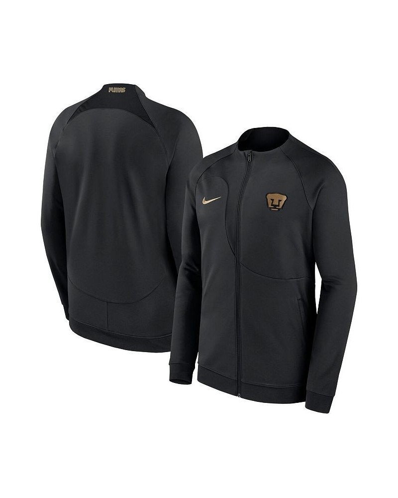 Men's Black Pumas Academy Pro Anthem Raglan Performance Full-Zip Jacket $48.30 Jackets