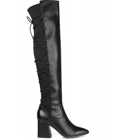 Women's Valorie Wide Calf Boots PD03 $69.00 Shoes