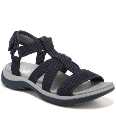 Women's Adalia Ankle Strap Sandals Blue $44.65 Shoes