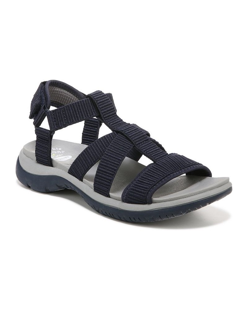 Women's Adalia Ankle Strap Sandals Blue $44.65 Shoes