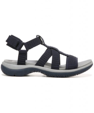 Women's Adalia Ankle Strap Sandals Blue $44.65 Shoes