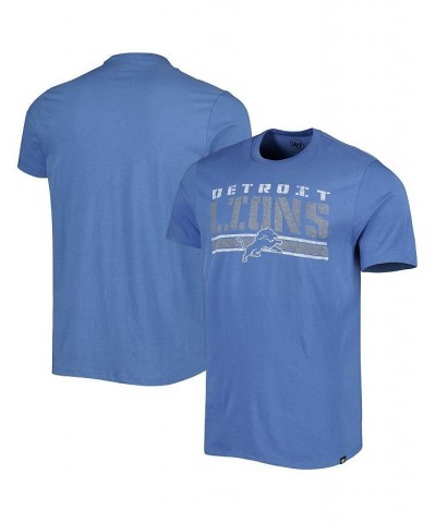 Men's Blue Detroit Lions Team Stripe T-shirt $21.83 T-Shirts