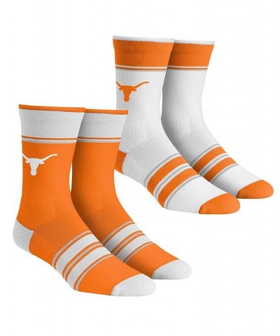 Men's and Women's Socks Texas Longhorns Multi-Stripe 2-Pack Team Crew Sock Set $19.24 Socks