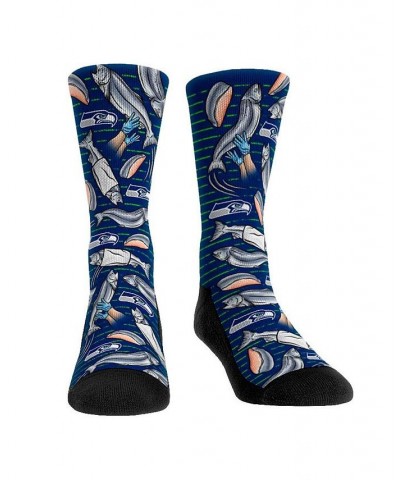 Men's Rock Em Socks Seattle Seahawks Localized Food Crew Socks $12.90 Socks