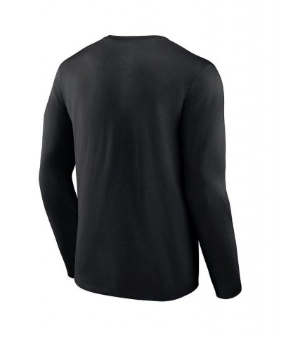 Men's Branded Black Las Vegas Raiders Go The Distance Long Sleeve T-shirt $19.20 T-Shirts