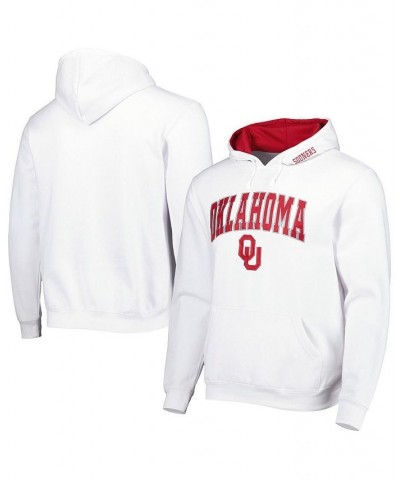 Men's White Oklahoma Sooners Arch and Team Logo 3.0 Pullover Hoodie $27.00 Sweatshirt