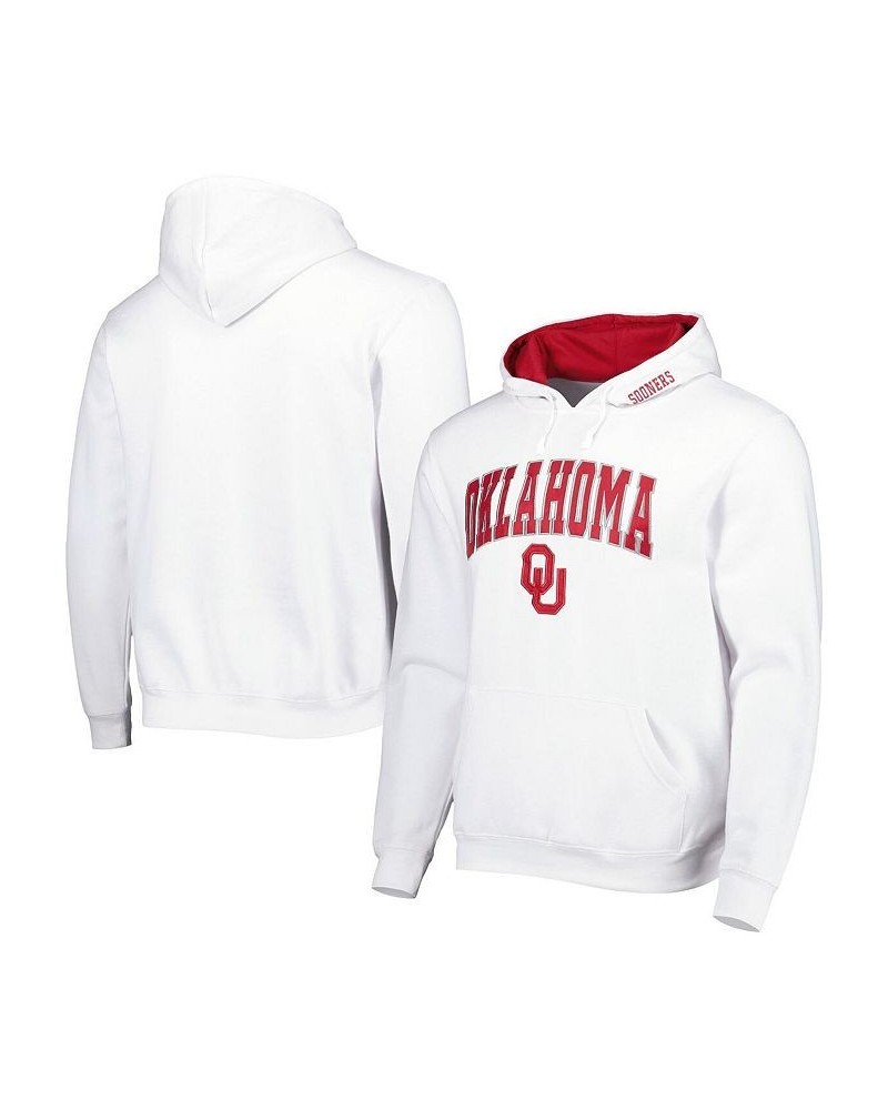 Men's White Oklahoma Sooners Arch and Team Logo 3.0 Pullover Hoodie $27.00 Sweatshirt