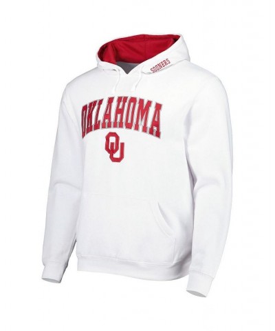 Men's White Oklahoma Sooners Arch and Team Logo 3.0 Pullover Hoodie $27.00 Sweatshirt