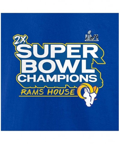 Men's Branded Royal Los Angeles Rams Super Bowl LVI Champions Parade Celebration T-shirt $21.59 T-Shirts