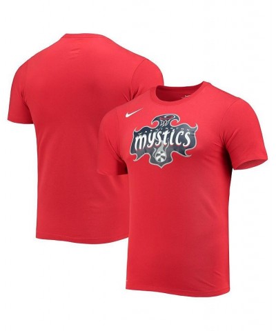 Men's Red Washington Mystics Logo Performance T-shirt $25.19 T-Shirts