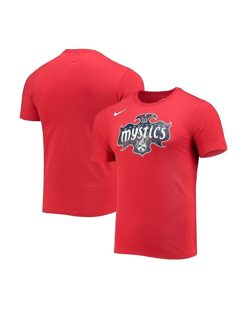 Men's Red Washington Mystics Logo Performance T-shirt $25.19 T-Shirts