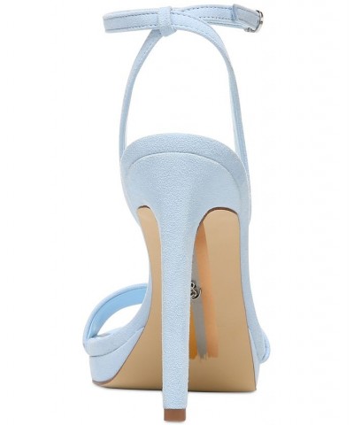 Women's Jade Two-Piece Platform Sandals Blue $49.68 Shoes