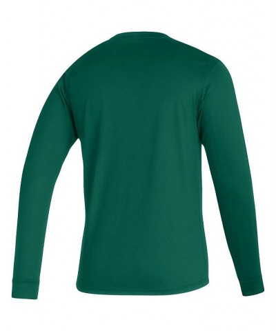 Men's Green Minnesota Wild Dassler AEROREADY Creator Long Sleeve T-shirt $23.99 T-Shirts