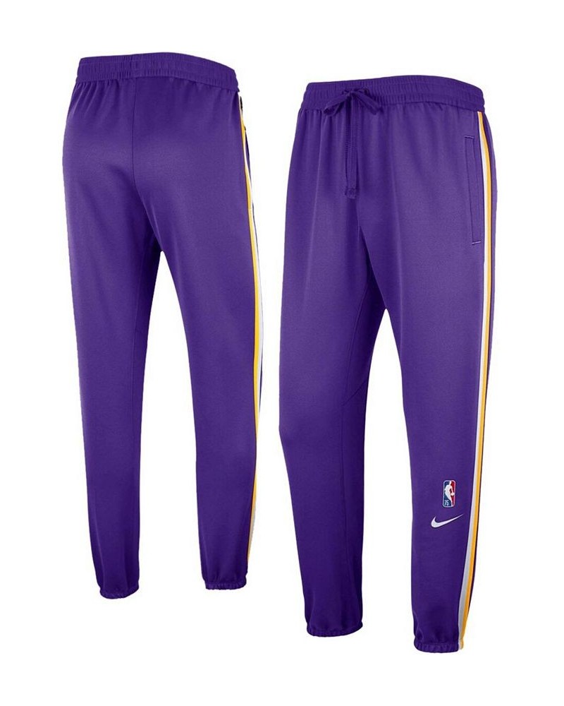 Men's Purple Los Angeles Lakers 75th Anniversary Showtime On Court Performance Pants $46.00 Pants