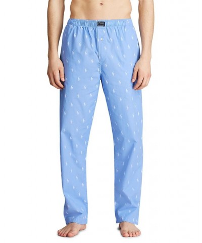 Men's Polo Player Pajama Pants Beach Blue $27.95 Pajama