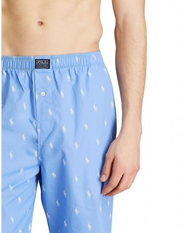 Men's Polo Player Pajama Pants Beach Blue $27.95 Pajama