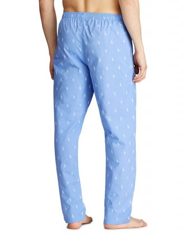 Men's Polo Player Pajama Pants Beach Blue $27.95 Pajama