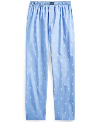 Men's Polo Player Pajama Pants Beach Blue $27.95 Pajama