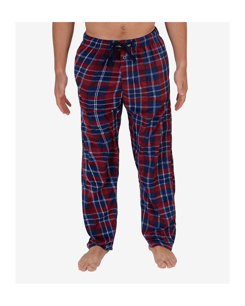 Minky Fleece Pant with Draw String Red, Blue Plaid $21.16 Pajama