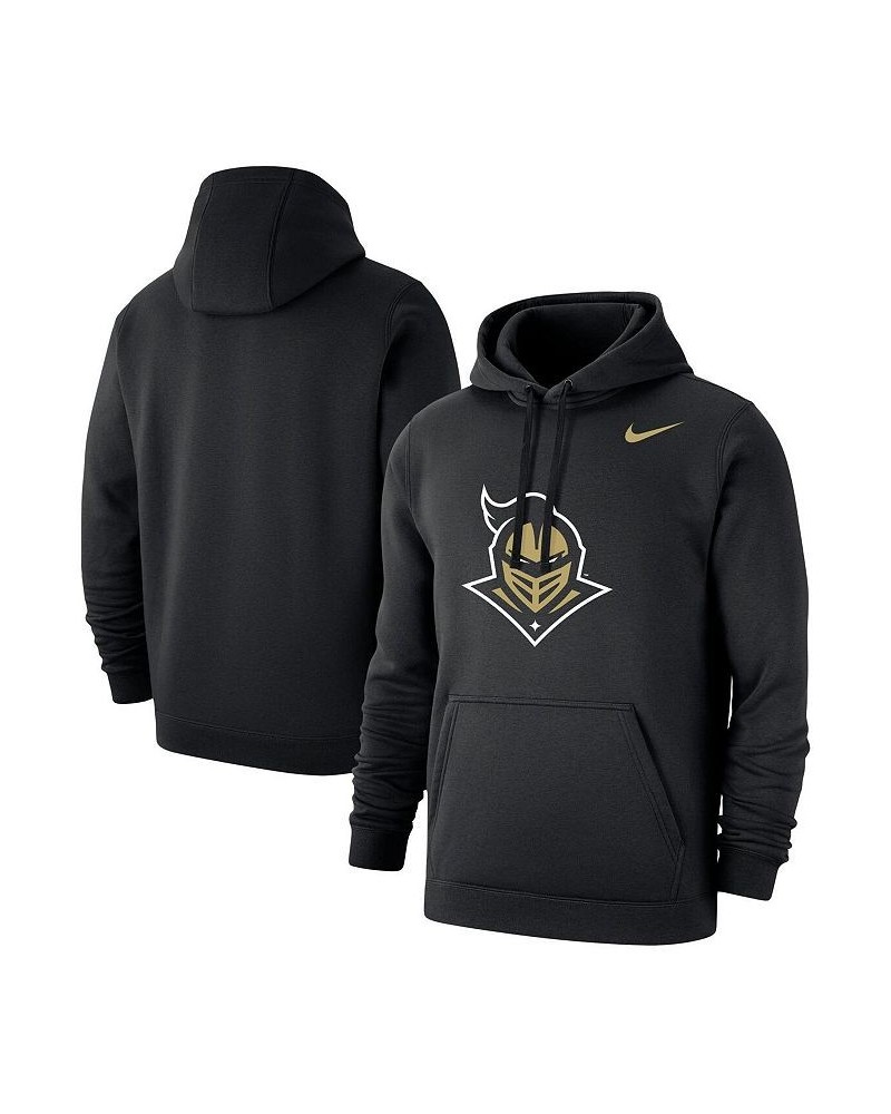 Men's Black Ucf Knights Logo Club Pullover Hoodie $44.19 Sweatshirt