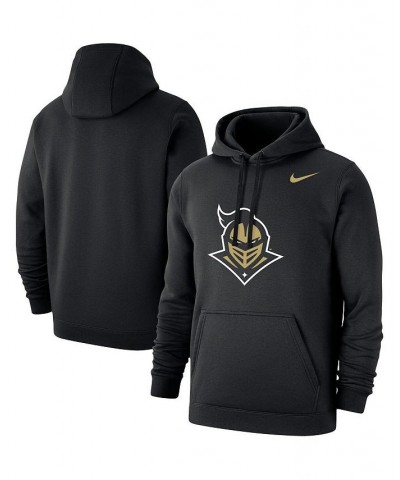 Men's Black Ucf Knights Logo Club Pullover Hoodie $44.19 Sweatshirt