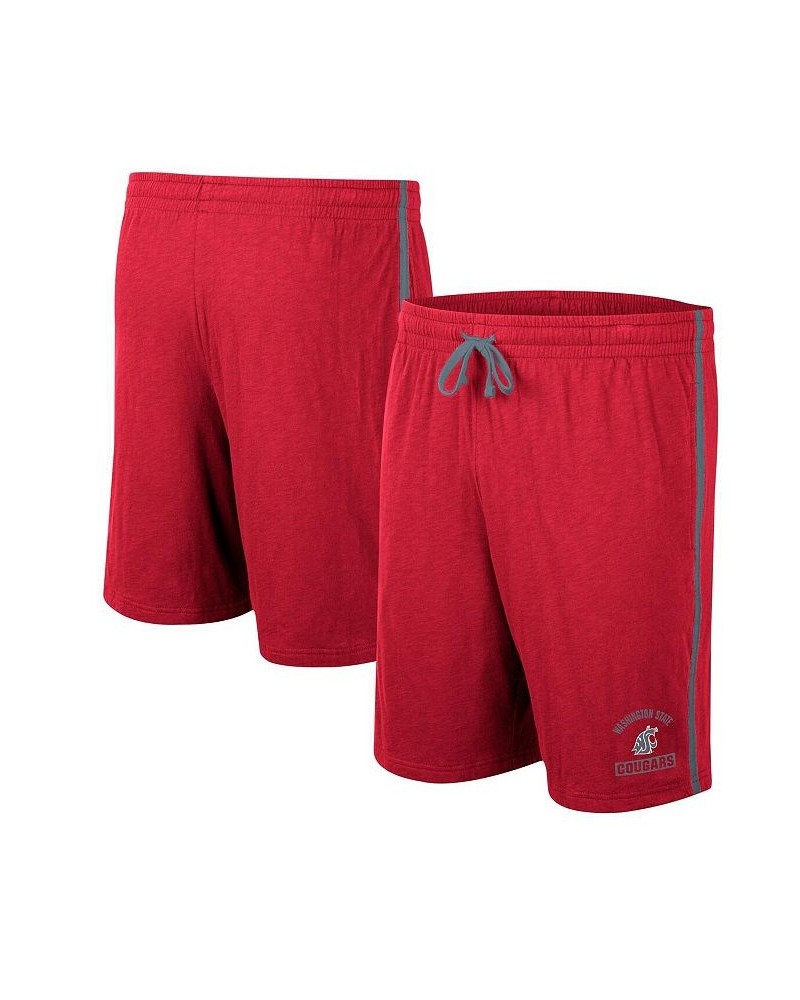 Men's Crimson Washington State Cougars Thunder Slub Shorts $16.20 Shorts