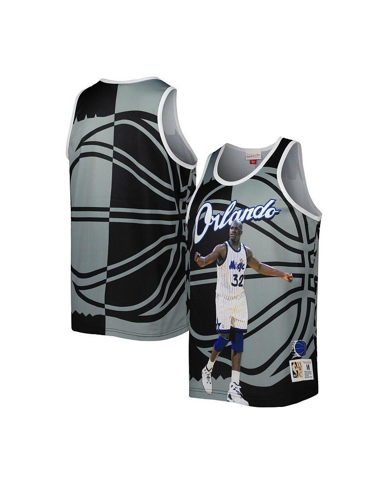 Men's Shaquille O'Neal Black and Gray Orlando Magic Sublimated Player Tank Top $32.12 T-Shirts