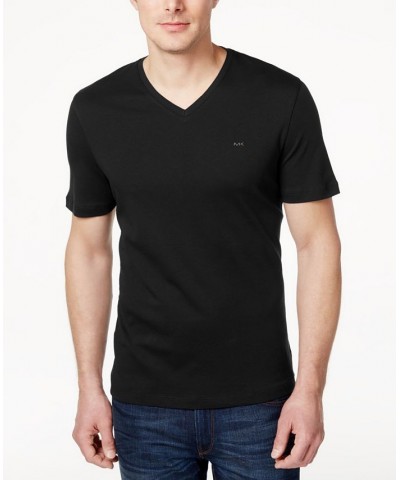 Men's V-Neck Liquid Cotton T-Shirt Black $29.16 T-Shirts