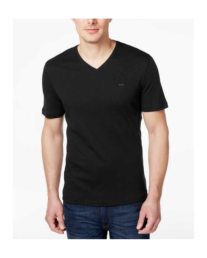 Men's V-Neck Liquid Cotton T-Shirt Black $29.16 T-Shirts