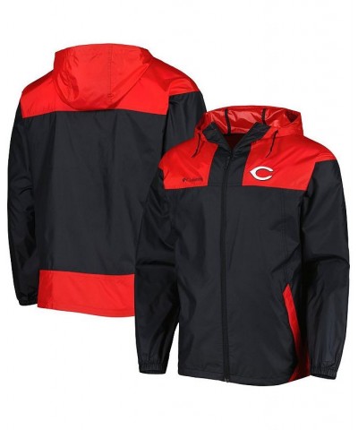 Men's Black Cincinnati Reds Flash Forward Challenger Omni-Shade Full-Zip Big and Tall Windbreaker $50.00 Jackets