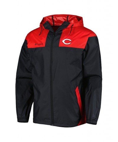 Men's Black Cincinnati Reds Flash Forward Challenger Omni-Shade Full-Zip Big and Tall Windbreaker $50.00 Jackets