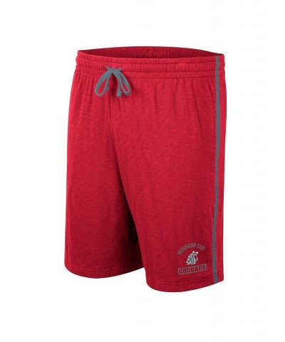 Men's Crimson Washington State Cougars Thunder Slub Shorts $16.20 Shorts